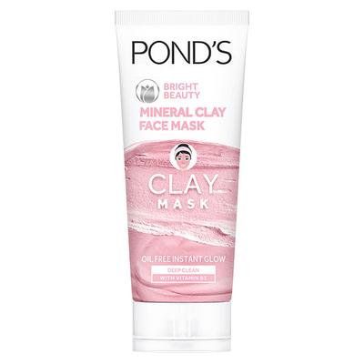 Pond's Bright Beauty Mineral Clay Face Mask For Oil Free Instant Glow 90 gm - Masks & Peels