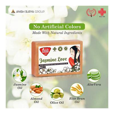 Kesh Nikhar Soap - Jasmine Love (Pack of 4 x 125 gm) - Soaps