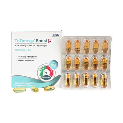 Triomega Boost Softgel 15's - Omega Fish Oil Fatty Acids