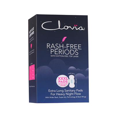 Clovia Sanitary Pads- XXXL for Overnight Usage - 410mm (Pack of 10) 1's - Night Cream