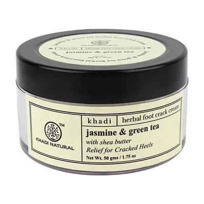Khadi Natural Herbal Foot Crack Cream - Jasmine & Green Tea 100 gm - Foot Creams & Lotions