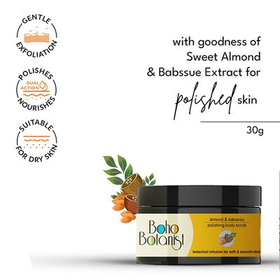 Boho Botanist Almond & babassu Nourishing Travel Kit 1's - Shower Gels & Body Wash