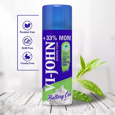 VI-John Sensitive Skin Shaving Foam with Vitamin E Enriched & Anti Bacterial Properties 300 gm - Shaving Foams
