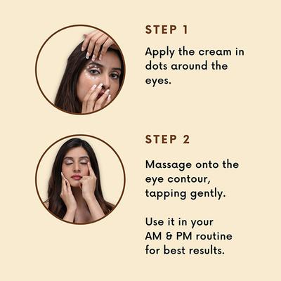 Nature Trail AM to PM Under Eye Cream with Caffeine, Peptides and Shea Butter 30 ml - Under Eye Creams & Serums