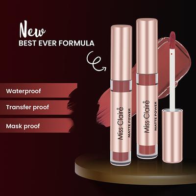 Miss Claire Matte Power Lipcolor - 12 3 Gm - Lipsticks