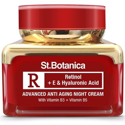 Stbotanica Retinol Advanced Anti Aging Night Cream - With Retinol, Vitamin C & Botanical Extracts 50 gm - Night Cream
