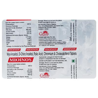 MIOINOS Tablet 10's - Supplements-Vam