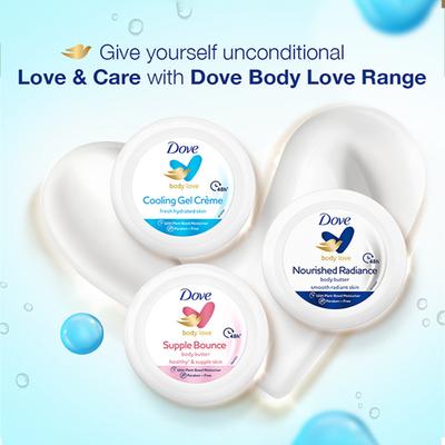 Dove Body Love Cooling Gel Creme Paraben Free 48hrs Hydration 245 gm - Face Moisturizers