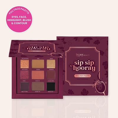 Typsy Beauty Sip Sip Hooray Wine Eyeshadow Palette 24 gm - Eye Shadow Palettes