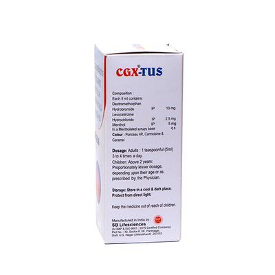 CGX TUS Syrup 100ml - Cough And Cold-Cou