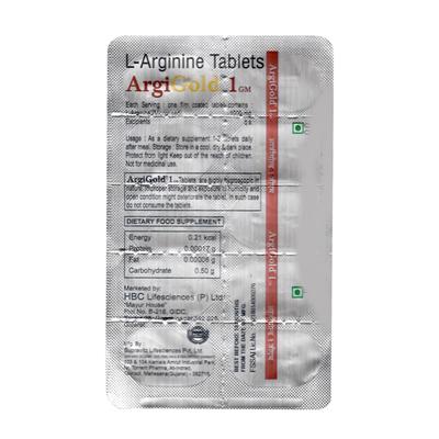 Argigold 1000mg Tablet 10'S - Supplements-Vam