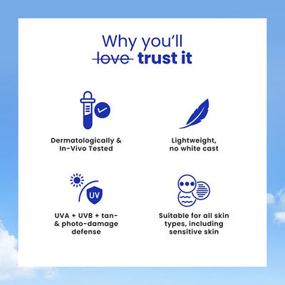 Foxtale SPF 70 Gel-Cream Sunscreen for Oily Skin with PA ++++ & Niacinamide 50ml - Face Sunscreen