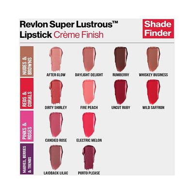 Revlon Super Lustrous Lipstick- Creme-Porto Please 4.2 gm - Lipsticks