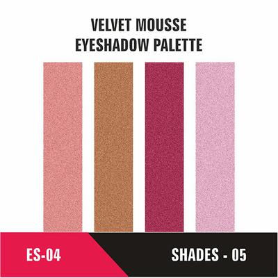 Half N Half Velvet Mousse Eyeshadow Palette, Multicolor - 05 3.2 gm - Eye Shadow Palettes