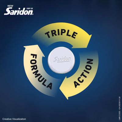SARIDON NEW Tablet 10's - Pain relief-Ano