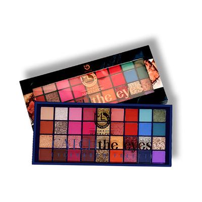 Matt Look 36 in 1 Catch The Eyes Eyeshadow Palette with Highly Pigmented, Glitter Nudes, Versatile Look, - 02 20.5 gm - Eye Shadow Palettes