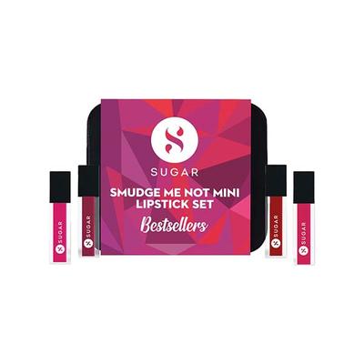 Sugar Cosmetics Smudge Me Not Mini Lipstick Set - Bestseller 4.4 gm - Lip Kits & Palettes