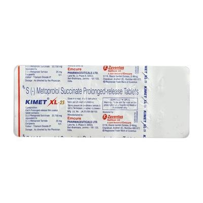 Kimet XL 25mg Tablet 10'S - Hypertension-Bet