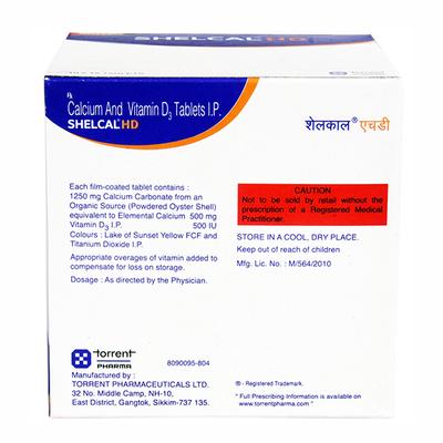 Shelcal HD Tablet 15'S - Supplements-Cal
