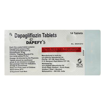 DAPEFY 5 Tablet 14's - Diabetes-Ant