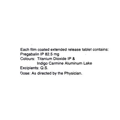 PREGABID CR 82.5 Tablet 10's - Neuropathic Pain-Dru