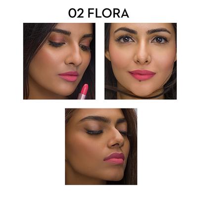 SUGAR Cosmetics Mettle Matte Lipstick - 02 Flora (Coral Pink) 3.6 gm - Lipsticks