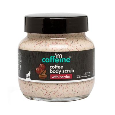mCaffeine Coffee Body Scrub with Berries, Exfoliates & Removes & Dry Skin 200gm - Scrubs & Exfoliants