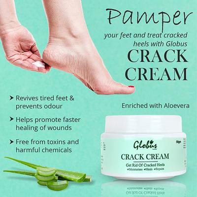 Globus Naturals Crack Cream (Pack of 2) 100 gm - Foot Creams & Lotions