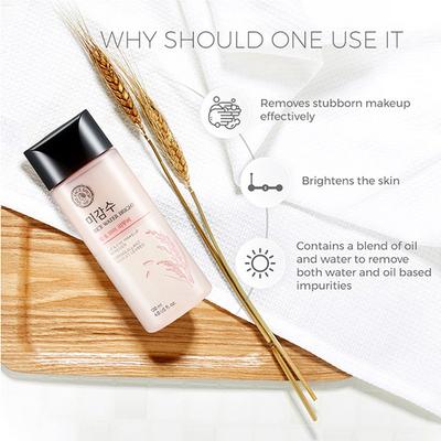 The Face Shop Rice Water Bright Lip & Eye Makeup Remover Liquid 120 Ml - Make Up Removers