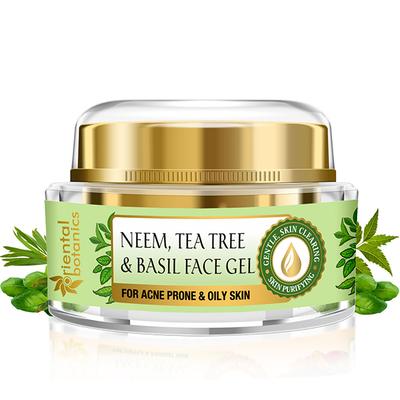 Oriental Botanics Neem, Tea Tree and Basil Face Gel 50 gm - Face Gels
