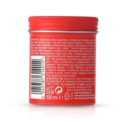 Schwarzkopf Professional OSiS+ Thrill Elastic Hair Styling Fibre Gum, Enhances defination and shine, Easy to apply and Wash, Vegan, Tames Frizz and Fly aways 100 ml - Hair Gels & Waxes