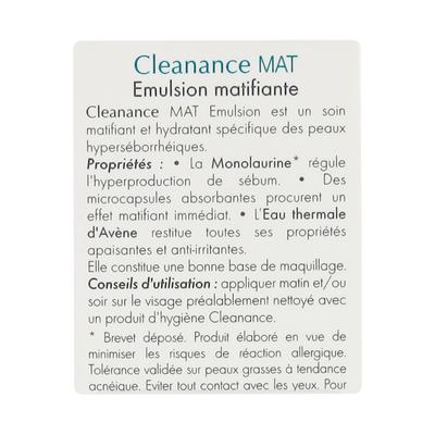 Avene Cleanance Mat Emulsion 40 ml - Skin-Treatment