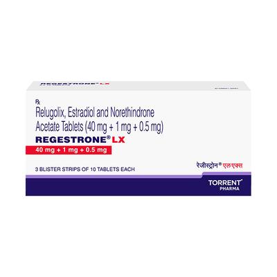 REGESTRONE LX 40+1+0.5mg Tablet 10's - Hormonal Therapy-Oes