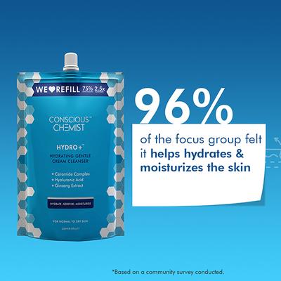 Conscious Chemist Gentle Hydrating Face Cleanser Super Saver Refill Pack 250 ml - Face Wash & Cleansers