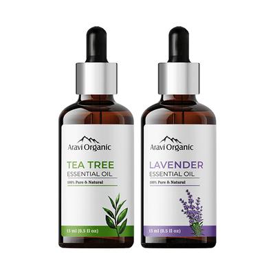 Aravi Organic Tea Tree and Lavender Essential Oil Combo Pack 30ml 2's - Essential Oils