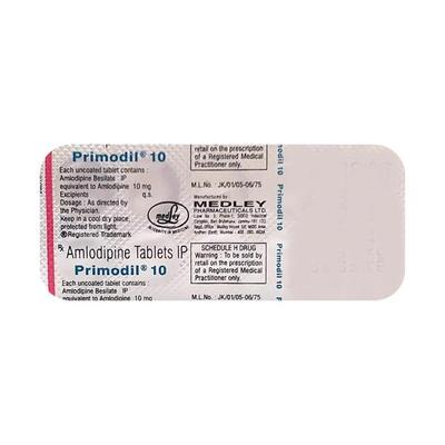 Primodil 10mg Tablet 10'S - Hypertension-Cal