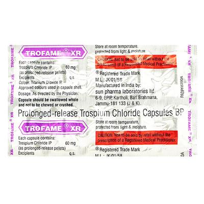Trofame XR Capsule 10'S - Bladder And Prostate Disorders-Oth
