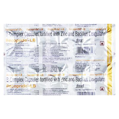 BECOPRIDE LB Capsule 10's - Supplements-Vam