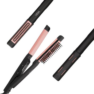 Vega Glam Shine 2 In 1 Hair Straightener and Brush, (VHSBB-01) 475 gm - Straighteners