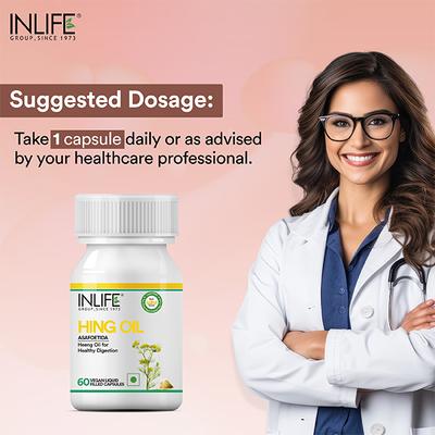 INLIFE Hing Oil Veg Capsule 60's - Digestive Health