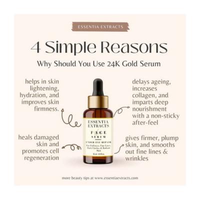 Essentia Extracts 24K Gold Face Serum 15 ml - Face Moisturizers