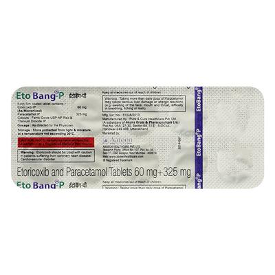 ETOBANG P Tablet 10's - Pain relief-Nsa