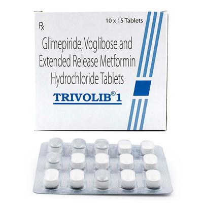 TRIVOLIB 1 Tablet 15's - Diabetes-Ant