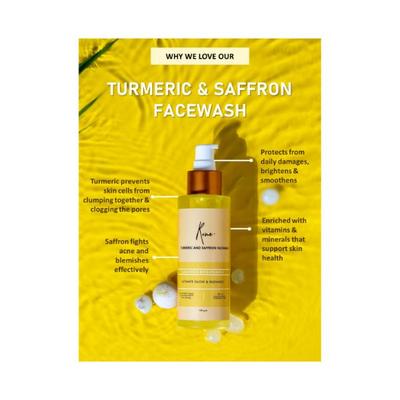 Rome Turmeric And Saffron Face Wash 100 gm - Face Wash & Cleansers