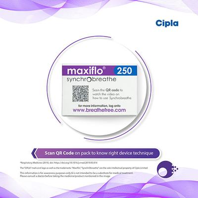 MAXIFLO 250 SYNCHROBREATHE Inhaler 1's - Asthma/COPD-Ast
