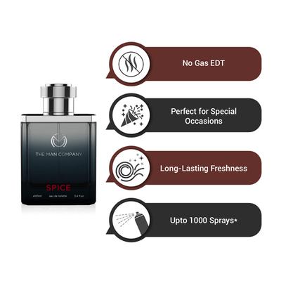 The Man Company Eau de Toilette - Spice 100 ml - Men Perfumes (Edt/Edp)