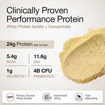 Wellbeing Nutrition 100% Native Whey Protein Isolate + Concentrate - Mango 1 kg - Whey Proteins