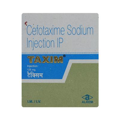 Taxim 125mg Injection 1's - Bacterial Infections-Cep