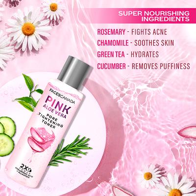FACESCANADA Pink Aloe Vera Pore Tightening Toner 100 ml - Face Serum