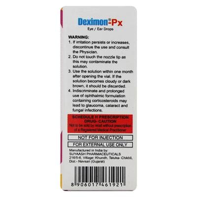 DEXIMON PX Eye/Ear Drops 5ml - Eye Infections-Eaa